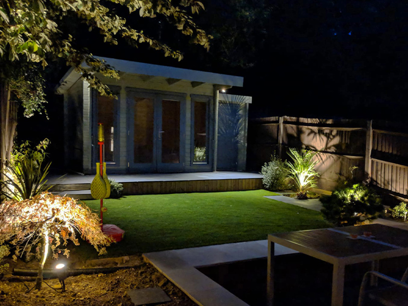 anti glare garden lighting in derbyshire