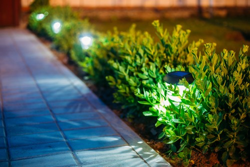 garden lighting electrician in derbyshire